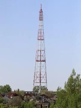 Telecommunication tower Stock Photos