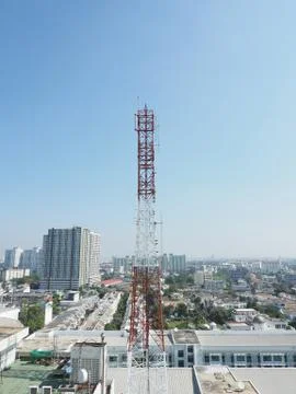 Telecommunication tower . Stock Photos