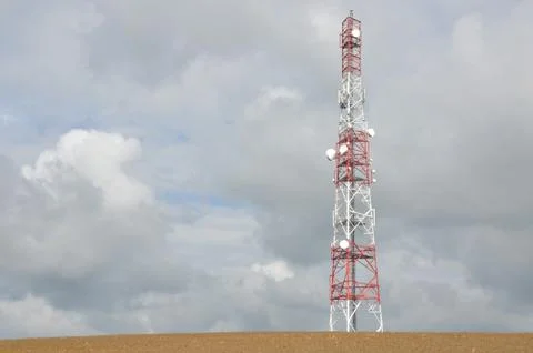 Telecommunication tower Stock Photos