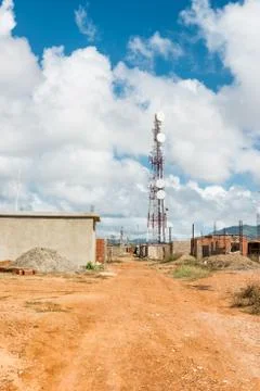 Telecommunication tower Stock Photos
