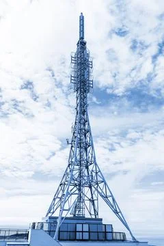 Telecommunication tower Foto stock