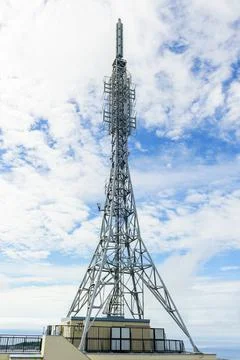 Telecommunication tower Stock Photos