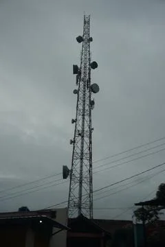 Telecommunication tower Stock Photos