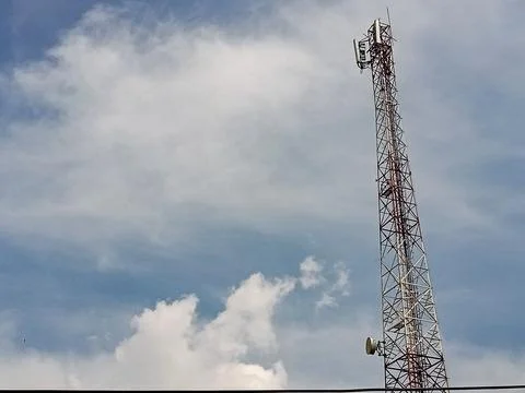 Telecommunication tower Stock Photos