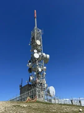 Telecommunication tower Stock Photos