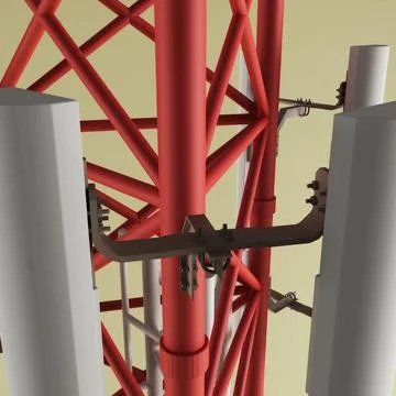 Telecommunication Tower V2 3D Model