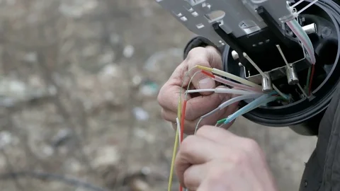 Telecommunications engineer working Stock Footage 70195948