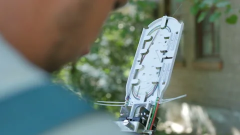 Telecommunications engineer working Stock Footage 90408274