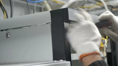 Telecommunications engineer working Stock Footage 97747858