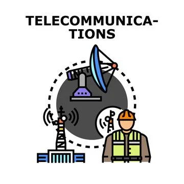 Telecommunications engineer working with network infrastructure technology Illustrazione stock