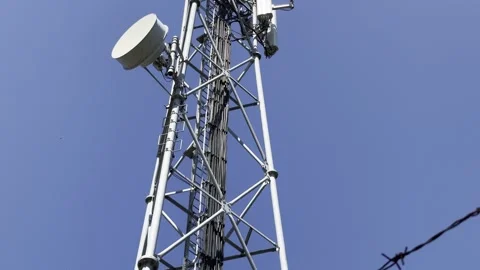 Telecommunications equipment mobile operator cell Stock Footage 307351085