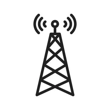 Telecommunications icon vector image. Stock Illustration