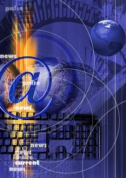 Telecommunications industry communication technology Stock Illustration