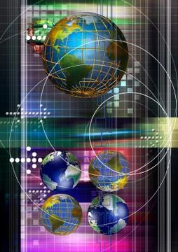 Telecommunications industry communication technology Stock-Illustration
