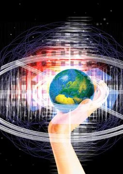 Telecommunications industry communication technology Stock-Illustration