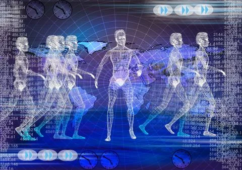 Telecommunications industry communication technology Stock-Illustration