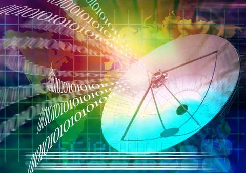 Telecommunications industry communication technology Stock-Illustration