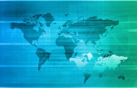 Telecommunications network 库存插图