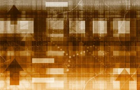 Telecommunications network 库存插图