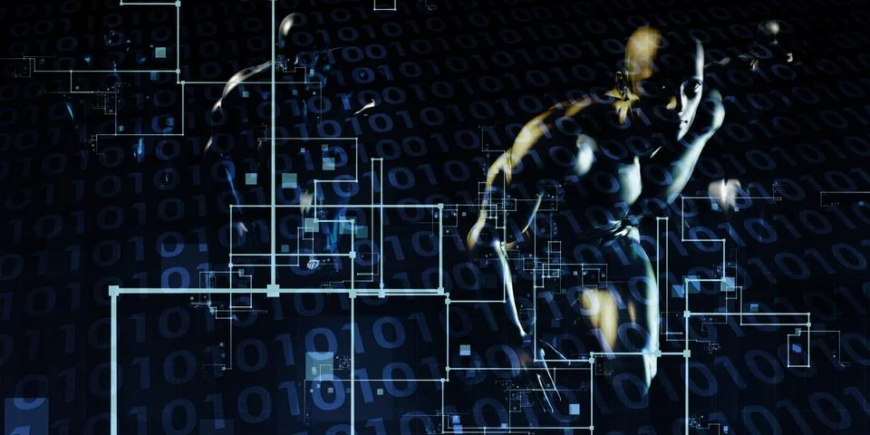 Telecommunications Network 库存插图