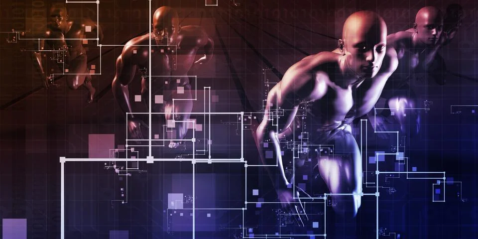 Telecommunications Network 库存插图