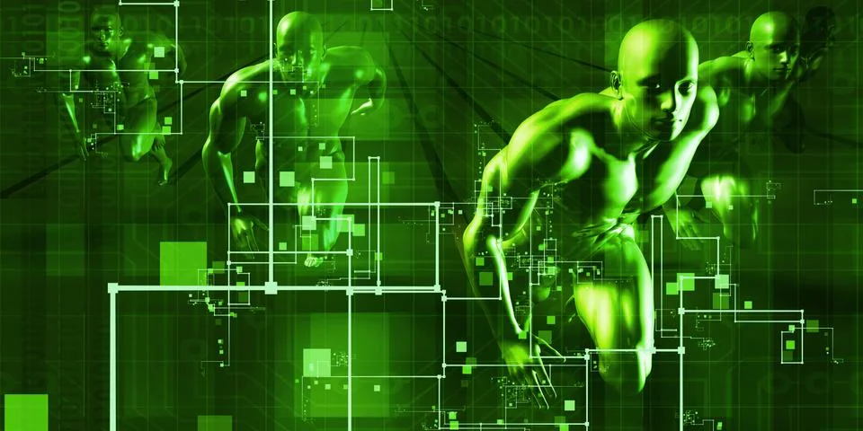 Telecommunications Network 库存插图