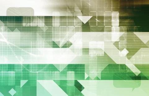 Telecommunications Network 库存插图