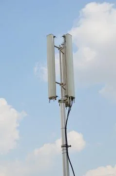 Telecommunications pole Stock Photos