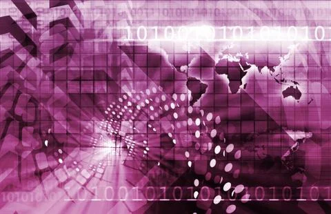 Telecommunications technology Illustrazione stock