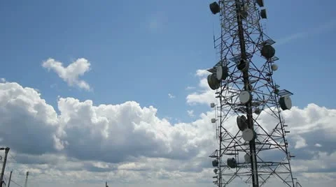 Telecommunications Tower 01 Stock Footage 11992014