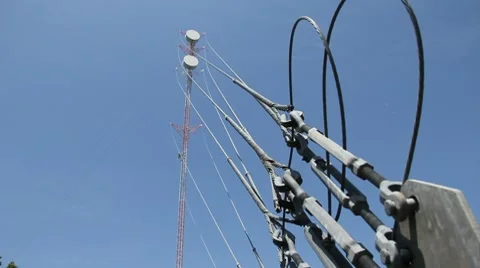 Telecommunications Tower Stock Footage 7746858