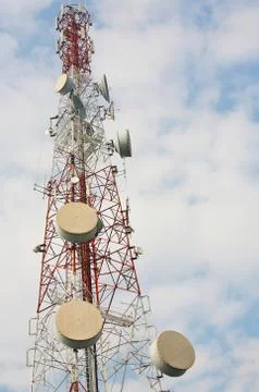 Telecommunications tower Stock Photos
