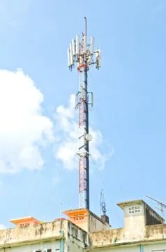 Telecommunications tower Фото