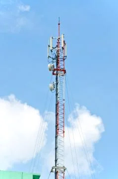 Telecommunications tower Foto stock
