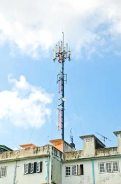 Telecommunications tower Stock Photos
