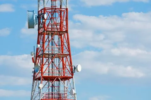 Telecommunications tower Stock Photos