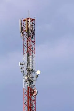 Telecommunications tower Stock Photos