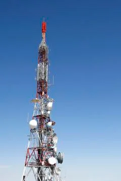Telecommunications tower Stock Photos