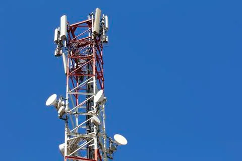 Telecommunications tower Stock Photos