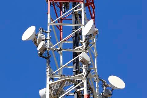 Telecommunications tower Stock Photos