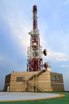 Telecommunications tower Stock Photos