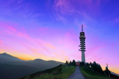 Telecommunications tower Stock Photos