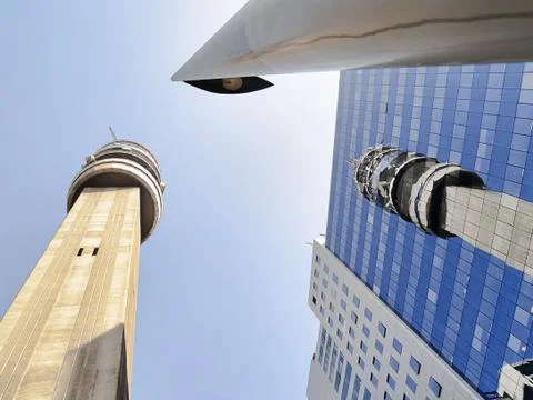 Telecommunications tower Stock Photos