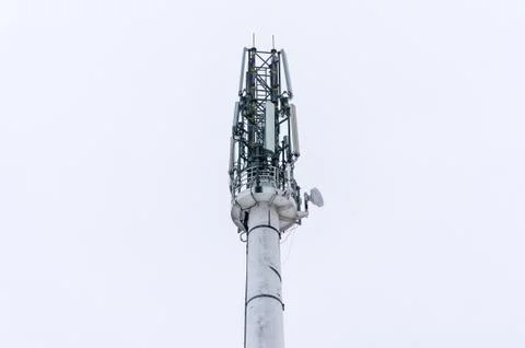 .Telecommunications tower Stock Photos