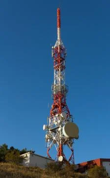 Telecommunications Tower 스톡 사진