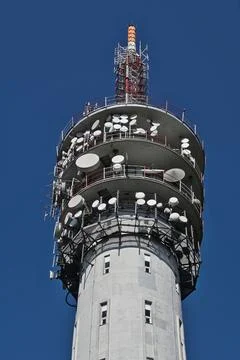 Telecommunications tower Stock Photos