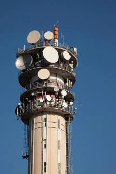 Telecomunications tower Stock Photos