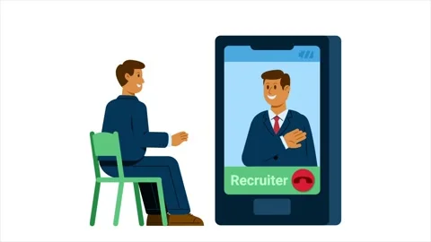 Teleconference Work Interview Stock Footage 326238779
