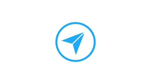 Telegram Animated Icon 4k on white background Stock Footage 308863019