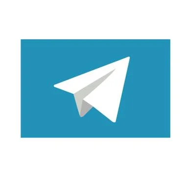 Telegram application icon. Telegram is an online social media network. Social Stock Illustration